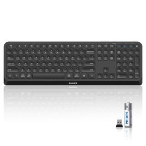PHILIPS Bluetooth Wireless Keyboard with Number Pad for Mac iPad Laptop